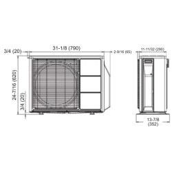 Fujitsu AOU15RLS3 Outdoor Condenser Unit for 15RLS3 System