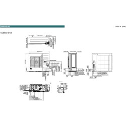 Fujitsu 48LMAS1 45,600 BTU 17.0 SEER Heat Pump & Air Conditioner Multi Position Air Handling System AMUG48LMAS / AOUG48LMAS1