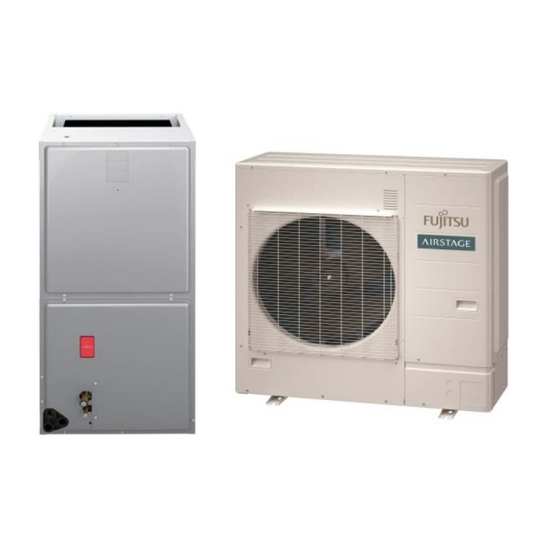 Fujitsu 30LUAH1M 28,600 BTU 19.1 SEER Heat Pump & Air Conditioner Multi Position Air Handling System AMUG30LMAS / AOUH30LUAH1