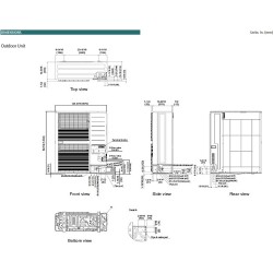 Fujitsu 48LMAH1M 45,500 BTU 16.3 SEER Heat Pump & Air Conditioner Multi Position Air Handling System AMUG48LMAS / AOUH48LMAH1