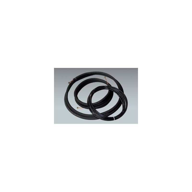 20 ft. of Mueller 1/4" x 3/8" mini split lineset with 1/2" insulation and 20 ft. of 14/4 communication cable