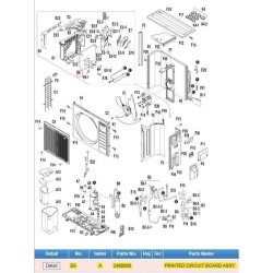 DAIKIN 2468880 PRINTED CIRCUIT BOARD ASSY.