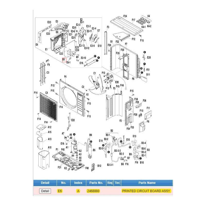 DAIKIN 2468880 PRINTED CIRCUIT BOARD ASSY.