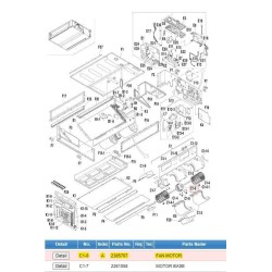 DAIKIN 2385707 FAN MOTOR