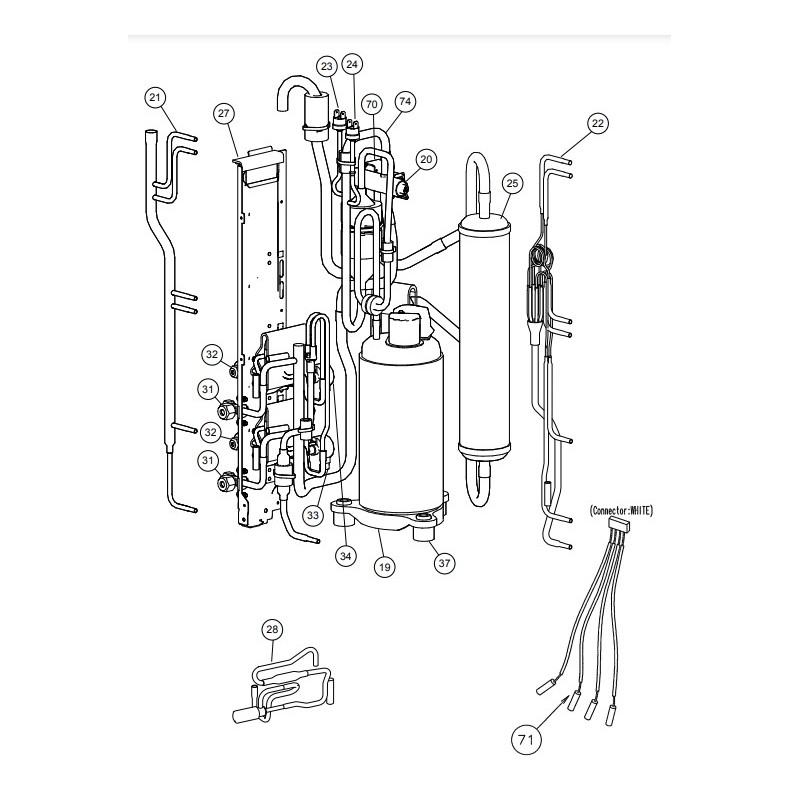 FUJITSU K9313099015 aka 9313099015 Evaporator Total Assy