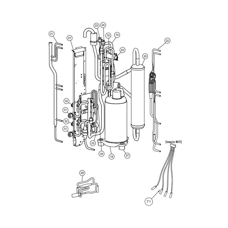 FUJITSU K9370947106 aka 9370947106 Expansion Valve Assy