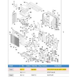 DAIKIN 1907957 GAS STOP VALVE ASSY. (SUB)