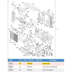 DAIKIN 1700226 FAN BLADE