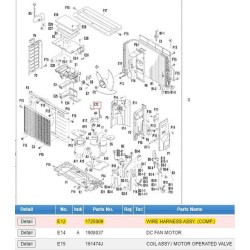 DAIKIN 1725009 WIRE HARNESS ASSY. (COMP.)
