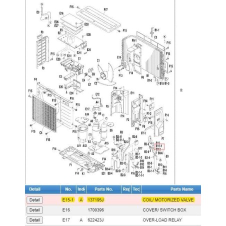 DAIKIN 137195J COIL/ MOTORIZED VALVE