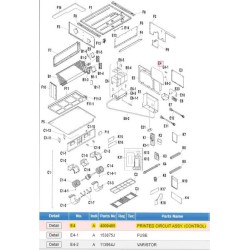 DAIKIN 4009485 PRINTED CIRCUIT ASSY. (CONTROL)