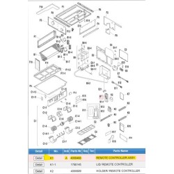 DAIKIN 4009488 REMOTE CONTROLLER ASSY.