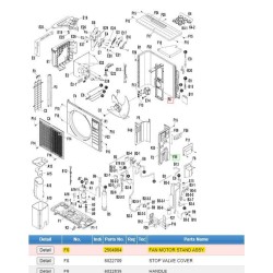 DAIKIN 2504964 FAN MOTOR STAND ASSY.