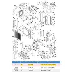 DAIKIN 2534997 SIDE PLATE ASSY. (RIGHT)