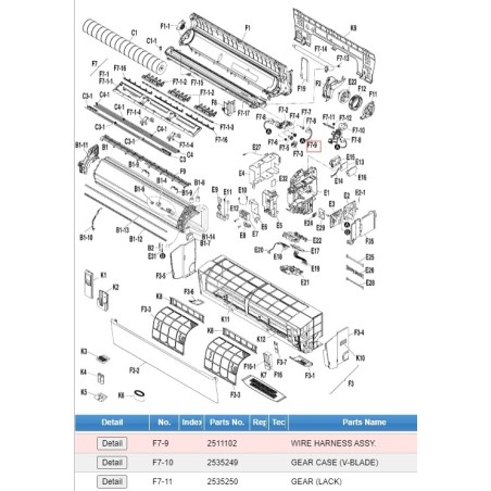 DAIKIN 2511102 WIRE HARNESS ASSY.