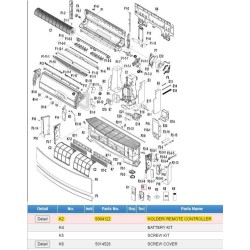 DAIKIN 5004122 HOLDER/ REMOTE CONTROLLER