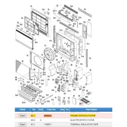 DAIKIN 095960J FRAME/ STATICAL FILTER
