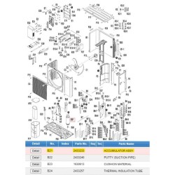 DAIKIN 2433233 ACCUMULATOR ASSY.