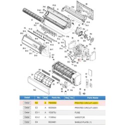 DAIKIN 7900094 PRINTED CIRCUIT ASSY.