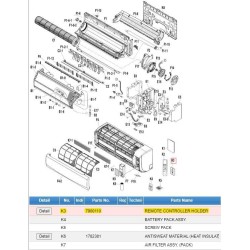DAIKIN 7900110 REMOTE CONTROLLER HOLDER